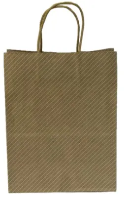 Пакет подарочный крафт рис.микс 21*21*11см EL231106307