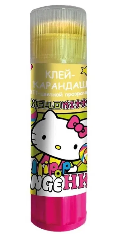 CENTRUM клей-карандаш на пвп основе hello Kitty цветной 15г 75666