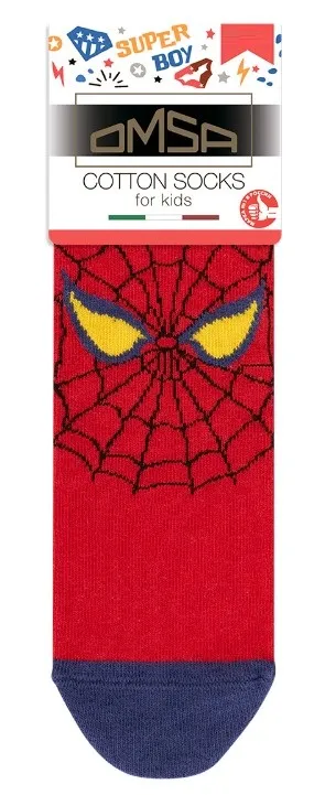 OMSA носки детские spiderboy/batboy 23Р61 rosso р.31-34