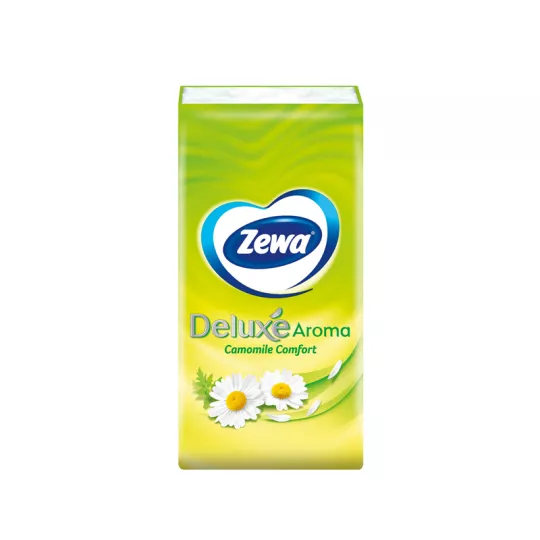 ZEWA Deluxe платочки носовые ромашка 10шт