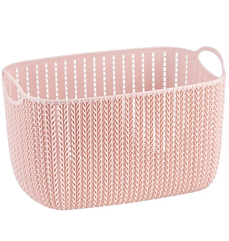 ВЯЗАНИЕ корзина 7л цв.чайная роза М2381/9