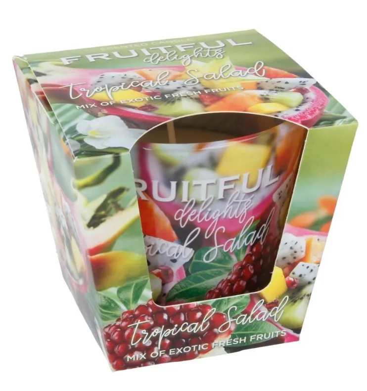 BARTEK свеча аромат. в стакане фруктовый 115г/12