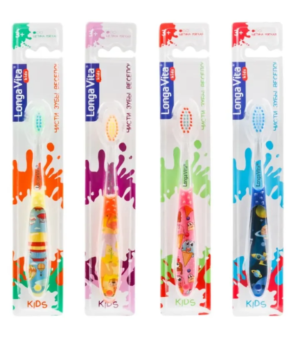 LONGA VITA щетка зубная детская от 3лет F-22