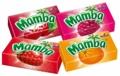 Конфета жевательная Мамба Лимон-Малина-Апельсин-Клубника 26,5г;48