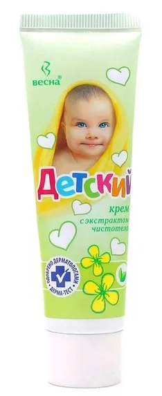 ВЕСНА крем детский чистотел 45мл