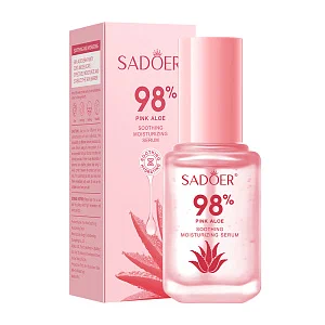 SADOER сыворотка д/лица успокаивающая с алоэ 98% pink aloe 60мл