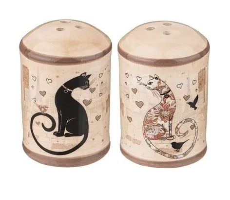 AGNESS Парижские Коты набор д/специий 2пр. 4,5*6,5см 358-1734