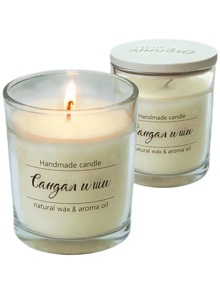 Свеча аромат. сандал и ши 321338