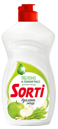 SORTI средство д/посуды яблоко и лемонграсс 450мл