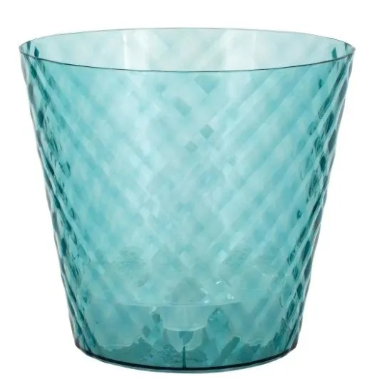 Кашпо Manhattan Cristallo с дренажной вставкой изумрудная вода 1,6л IG671110100