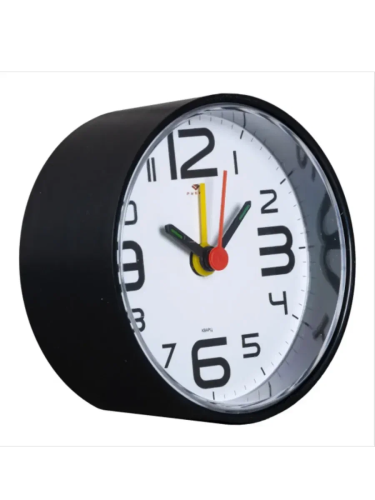 РУБИН будильник кварц корпус черный классика В7-001B