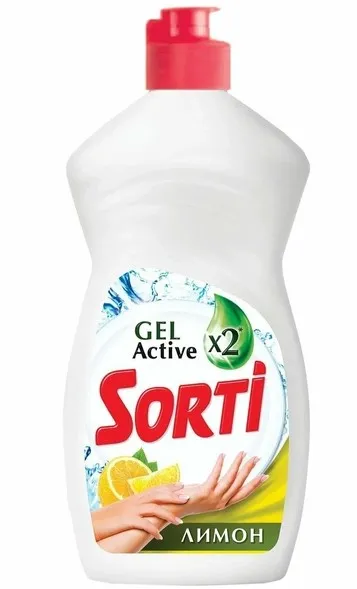 SORTI средство д/мытья посуды лимон 450мл