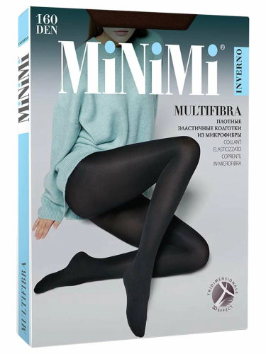 MINIMI колготки женские multifibra 3d 160 nero р.2