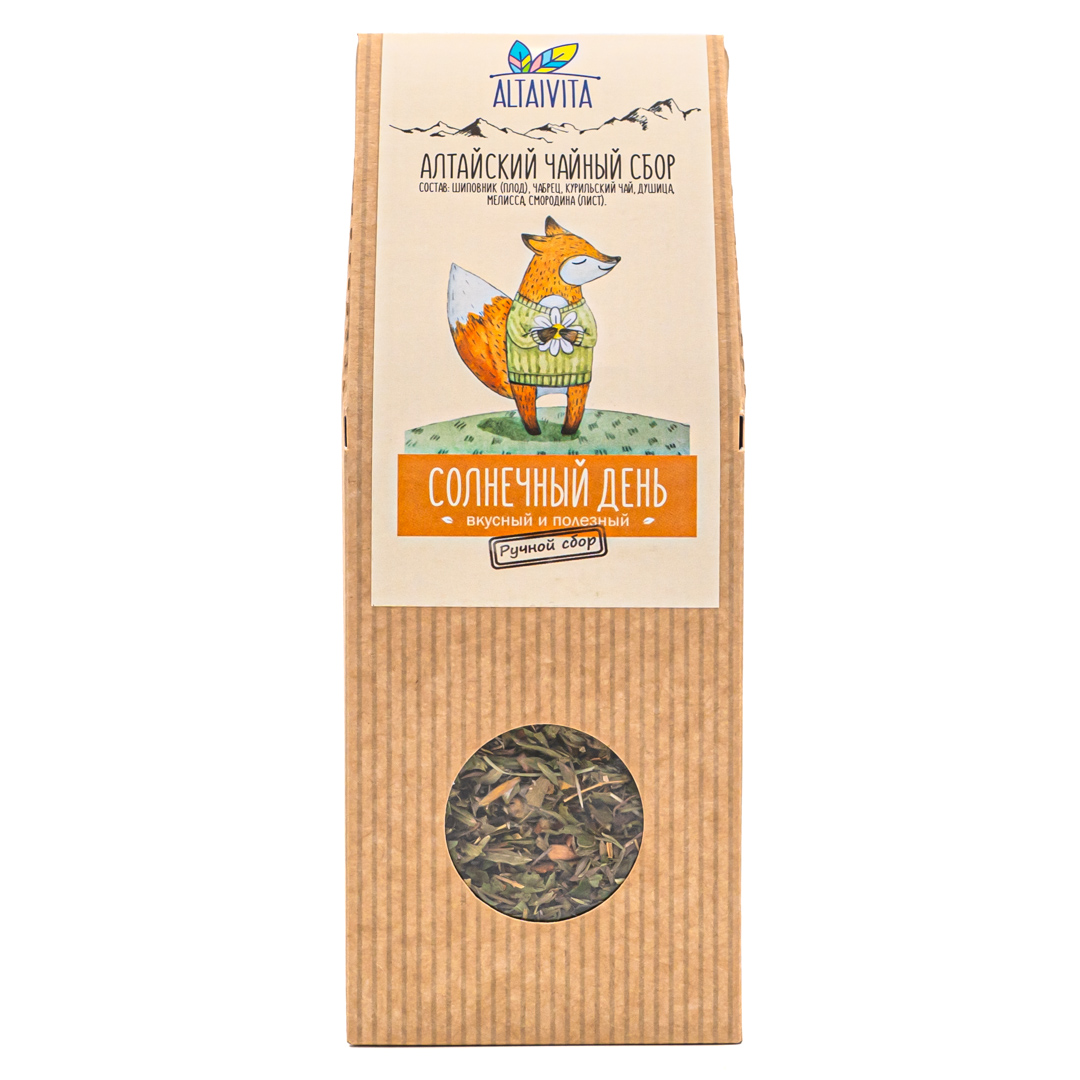 ALTAIVITA чай травяной солнечный день вкусный и полезный весовой 50г