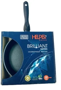 HELPER Brilliant сковорода цв.графит покрытием soft touch 28см BR8028