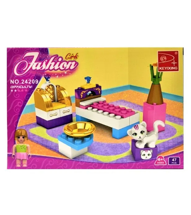 Конструктор спальня для девочки 47 деталей  3548627