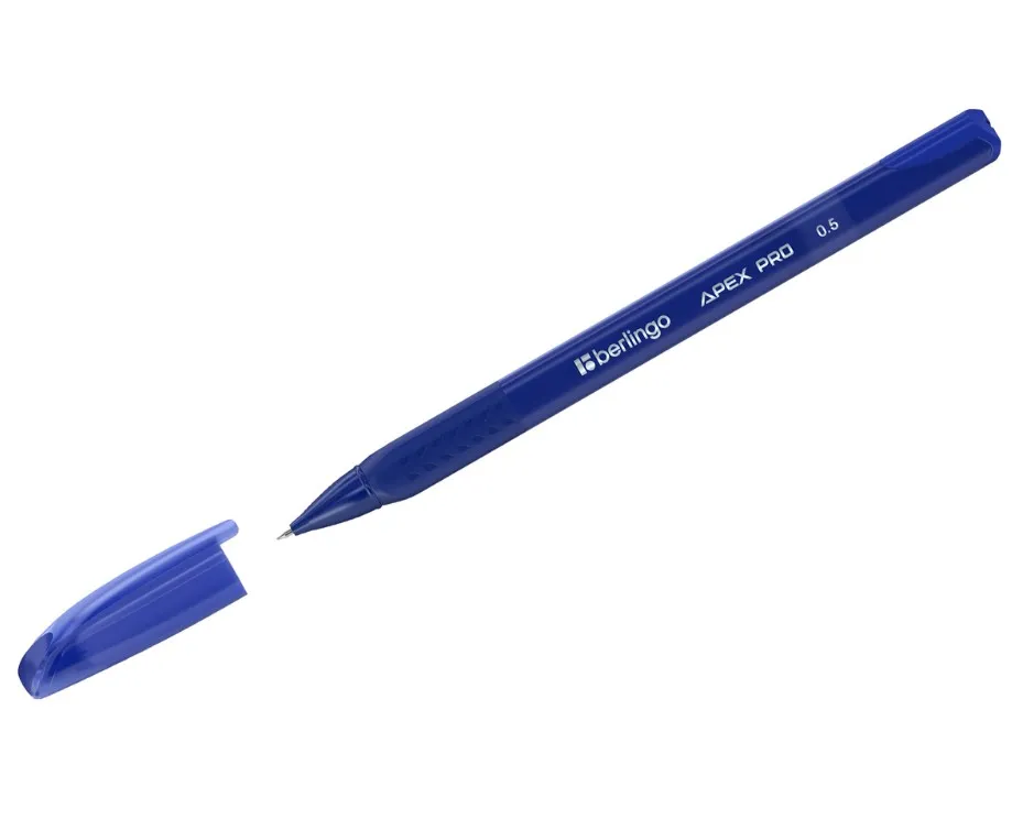 BERLINGO ручка гелевая apex pro синяя 0,5мм