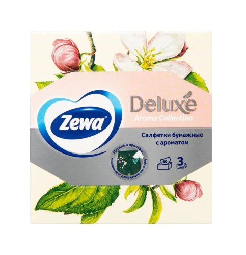 ZEWA Deluxe салфетки бумажные арома коллекция 3сл.60шт