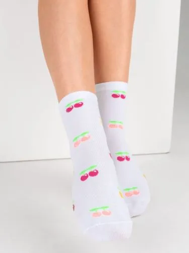 Носки женские С1470 белый р.23-25