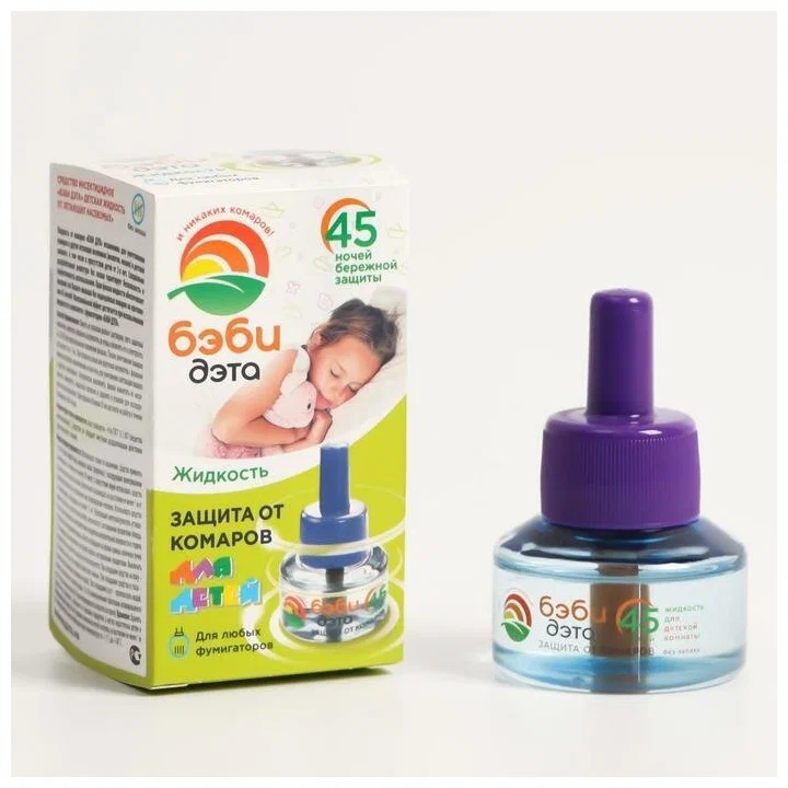 БЭБИ ДЭТА жидкость д/фумигатора от насекомых д/детей 45 ночей 30мл/24