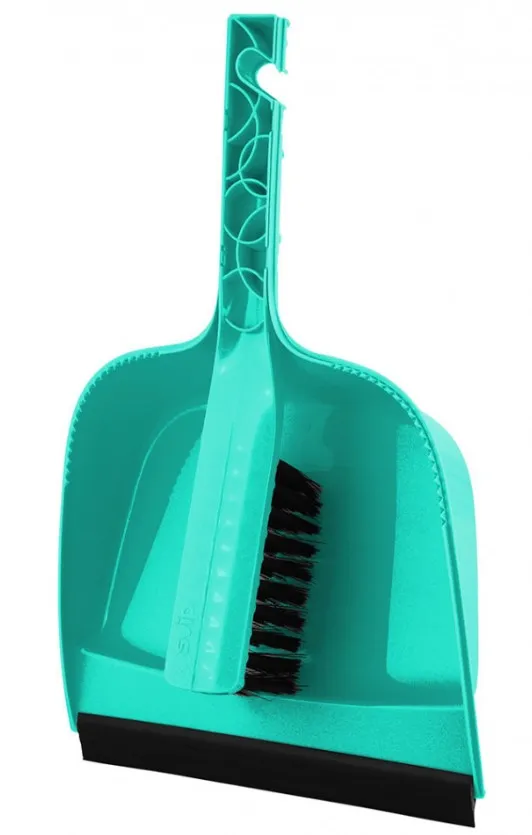 SUGAR&SPICE набор д/уборки disco щетка-сметка с совком c кромкой аквамарин SV3855_1AKB