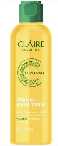 CLAIRE тонер д/лица vitamin bomb c-vit pro 200мл