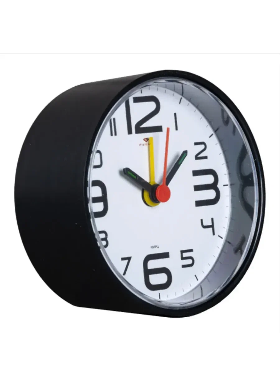 РУБИН будильник кварц корпус черный классика В7-001B