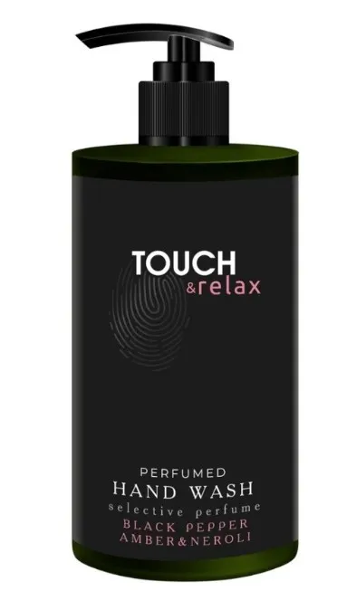 TOUCH&relax гель д/мытья рук парфюмированный черный перец нероли и амбра 450мл
