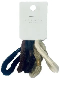 Набор резинок д/волос косичка нейлон 5шт 5,5см HD00025/EL230770 (12)