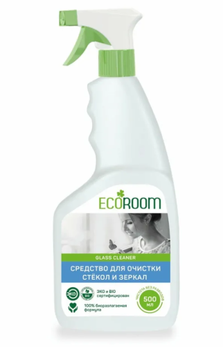 ECOROOM средство д/стекол и зеркал 500мл