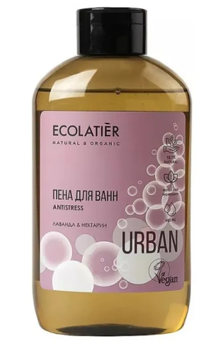 ECOLATIER Urban пена д/ванн лаванда и нектарин 600мл