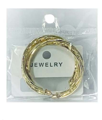 Серьги кольца цв.золото L 230711