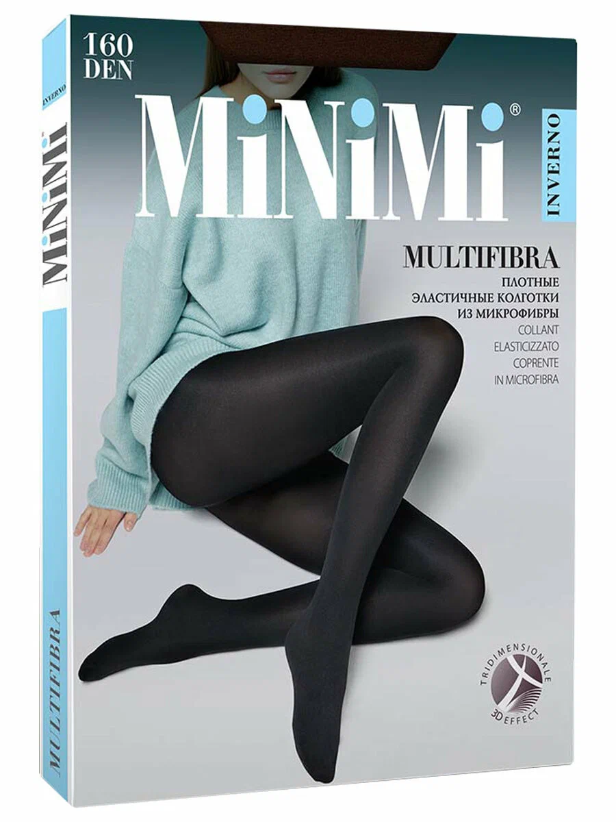 MINIMI колготки женские multifibra 3d 160 nero р.2