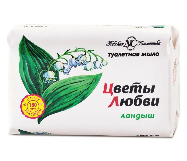 НЕВСКАЯ КОСМЕТИКА мыло туалетное цветы любви ландыш 90г а16136