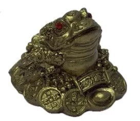 Фигурка денежная жаба на деньгах 4см