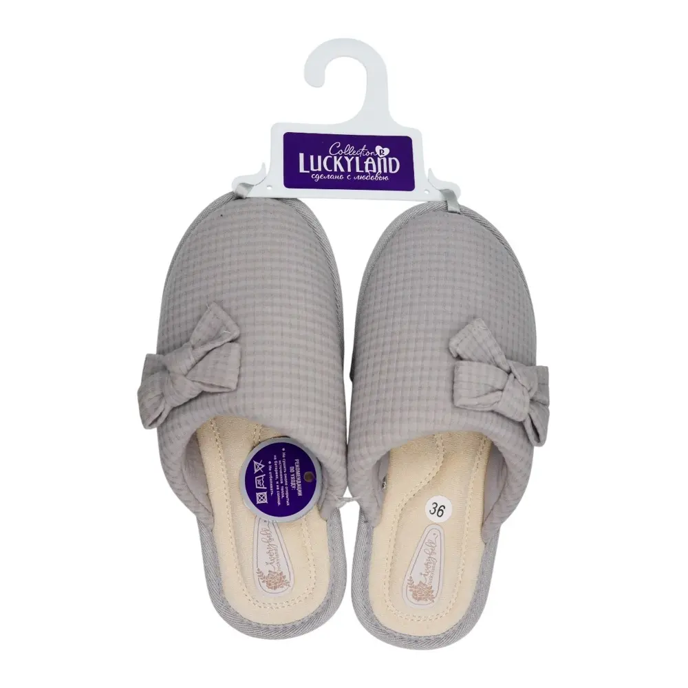 LUCKY LAND обувь домашняя женская пантолеты 4544 W-CH-C р.37