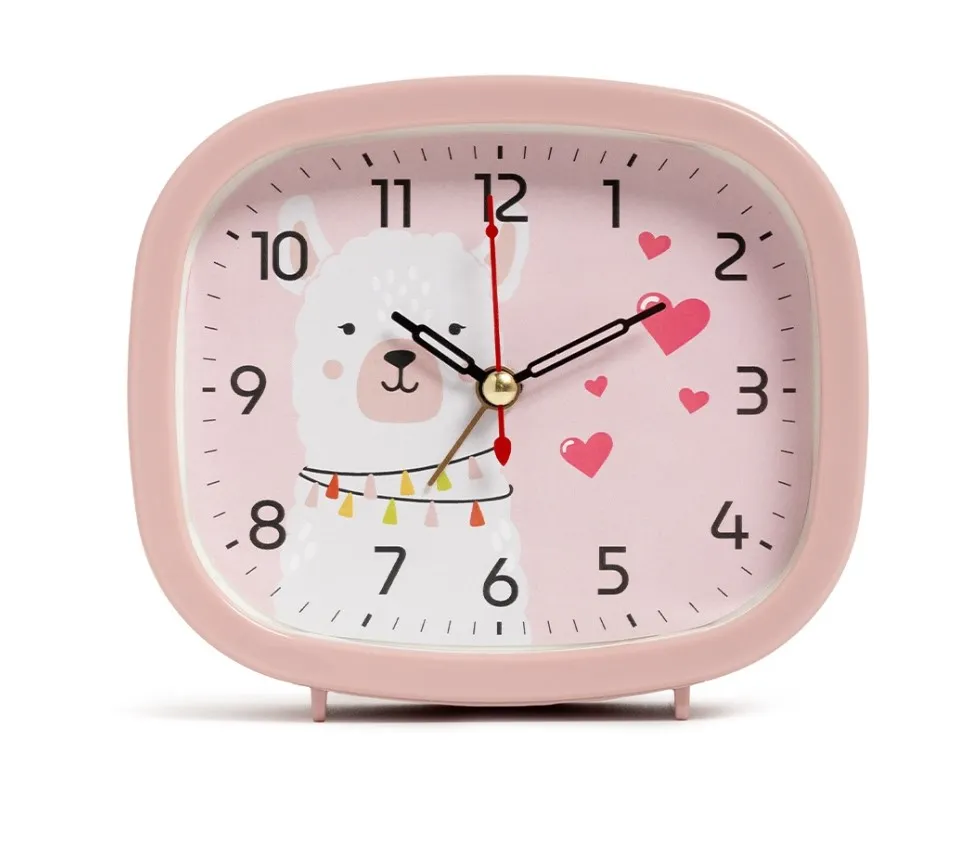 РУБИН будильник кварц цв.розовый альпака В5-018