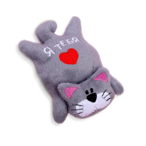 Игрушка-магнит мягкая я тебя люблю котенок 1528164