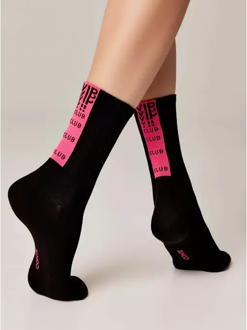 CONTE носки женские active 20С-20СП 433 черный-розовый р.23