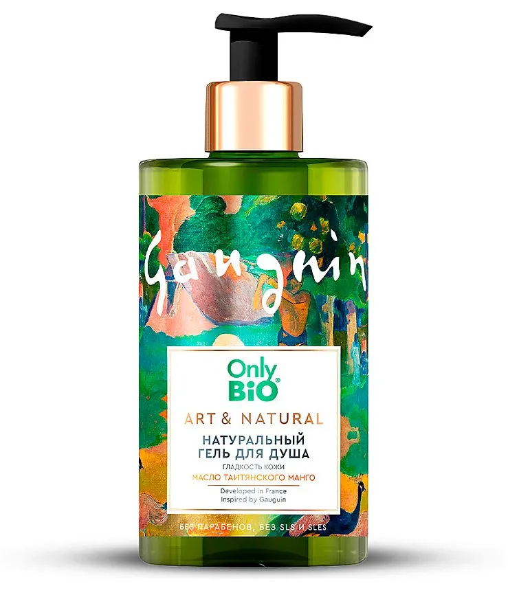 ONLY BIO ART & NATURAL гель д/душа натуральный масло таитянского манго 420мл