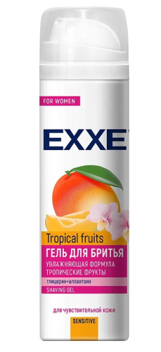 EXXE гель д/бритья жен. sensitive tropical fruits 200мл