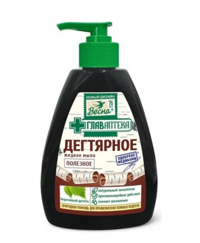 ВЕСНА мыло жидкое дегтярное 280мл