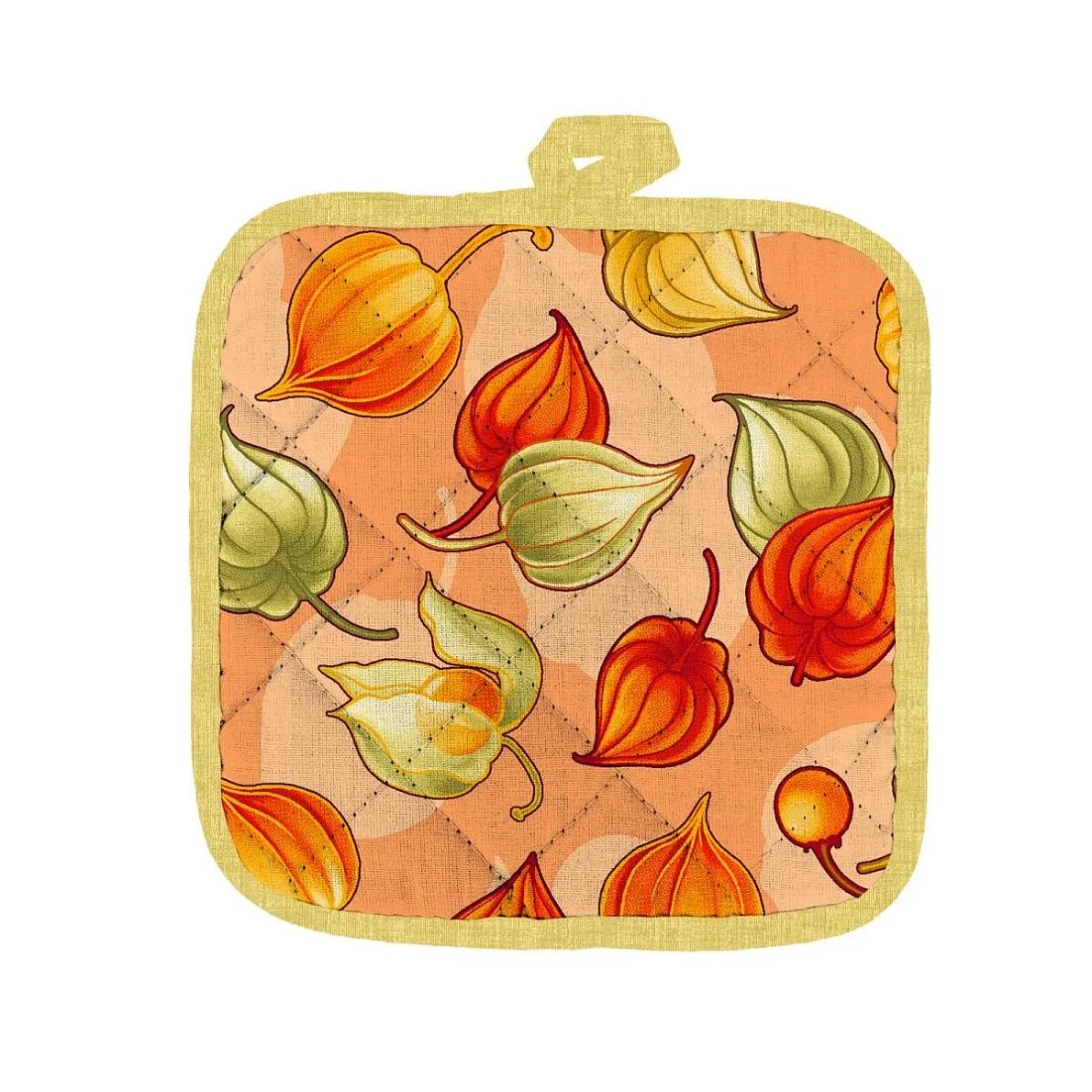 VSE DOMA прихватка рогожка физалис 18*18см