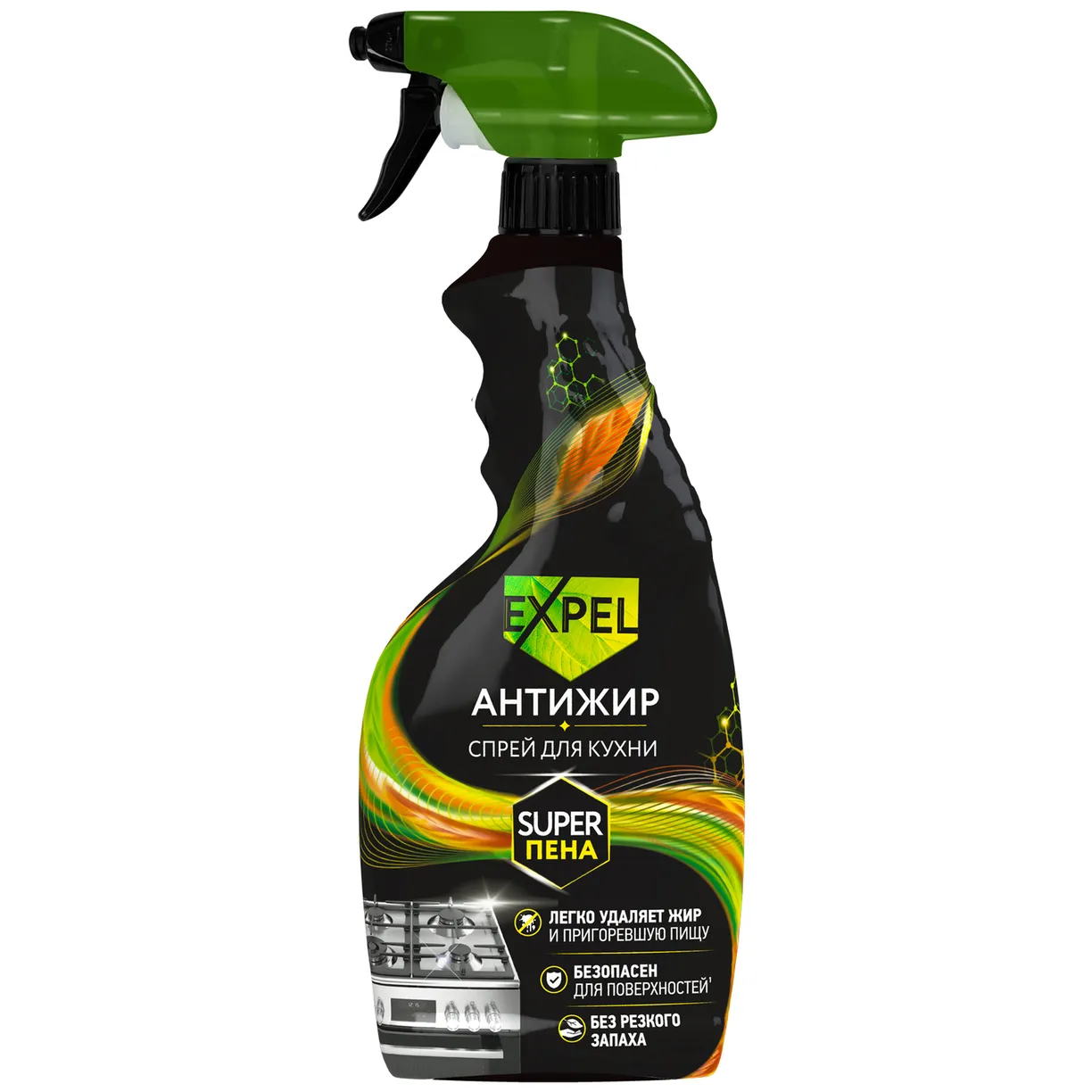 EXPEL cредство чистящее д/кухни антижир спрей 500мл