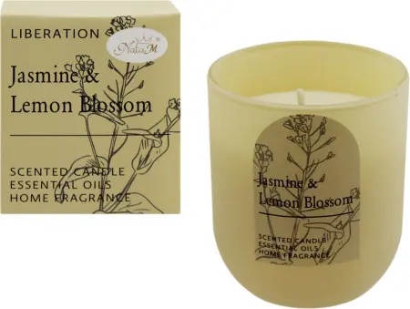 NATA M свеча аромат. в стакане природное вдохновение жасмин и лимон 130г