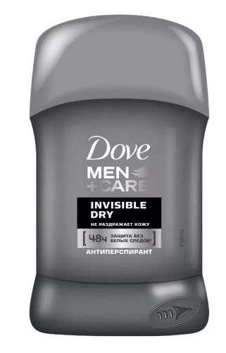 DOVE MEN антиперспирант экстразащита и уход без белых следов 50мл стик