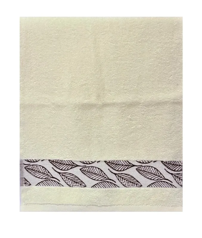 ВАСИЛИСА полотенце кухонное махровое прованс кремовый листья 33*60см