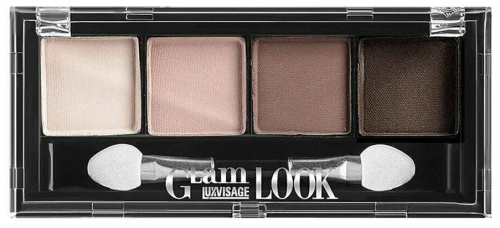 LUXVISAGE тени д/век glam look 4-х цветные т.1