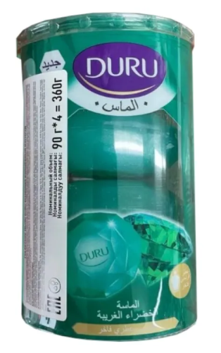 DURU Diamonds мыло туалетное изумруд 4*90г
