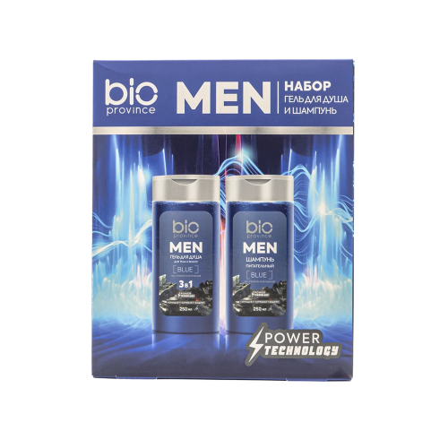 BIO PROVINCE MEN набор подарочный: бодрость и свежесть гель д/душа, шампунь